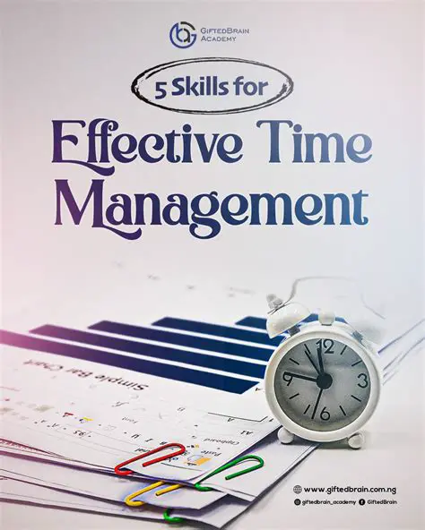 Effective time management is critical to completing tasks within a given timeframe