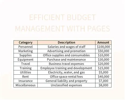 Efficient Budget Management