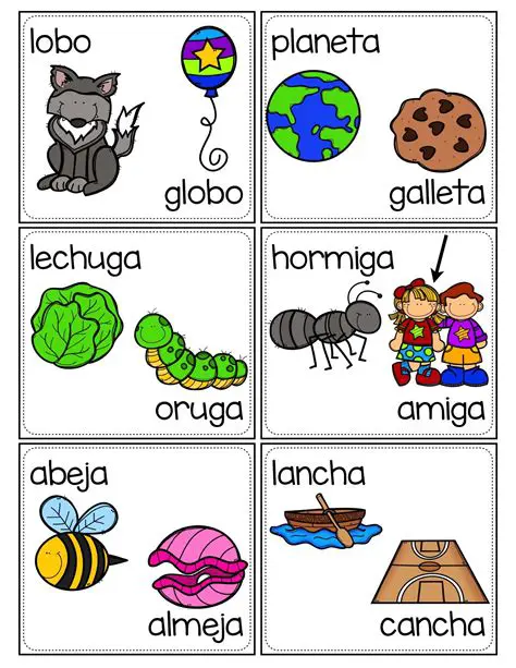 Ejemplos de palabras que riman