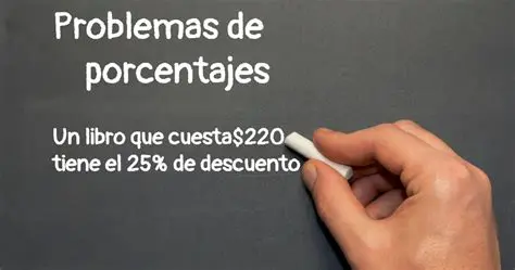 Ejemplos de problemas de porcentajes