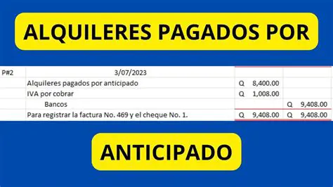 El Caso del Pago Anticipado de Renta