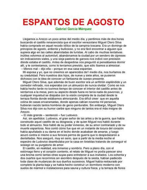El cuento de espantos de agosto