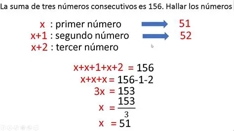 EL VALOR DE 3 NUMEROS CONSECUTIVOS DETERMINA EL VALOR DEL MAYOR DE ELLOS