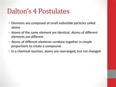 Elements are composed of small indivisible particles called atoms
