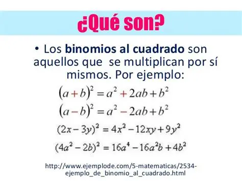 Elevar al Cuadrado el Binomio