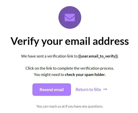 Email Address Verification
