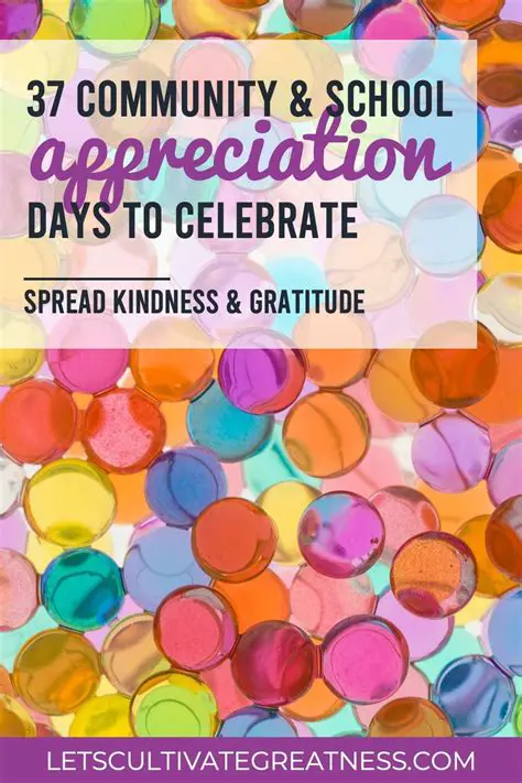 Encourage community appreciation