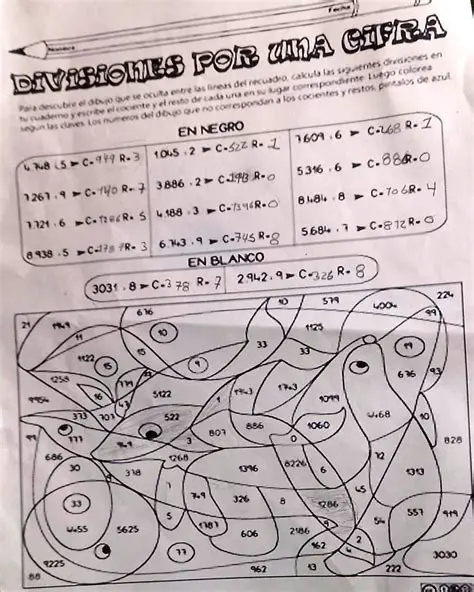 Encuentra el cociente y el resto