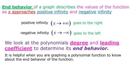 End Behavior as x Approaches Positive Infinity