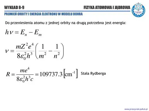 Energia elektronu w atomie tlenu