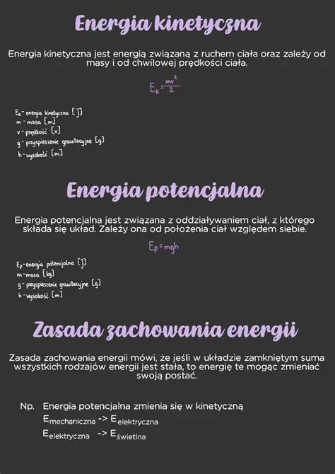 Energia Kinetyczna i Potencjalna