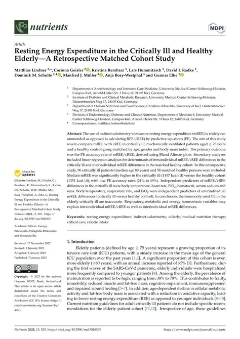 Energy Expenditure Reports