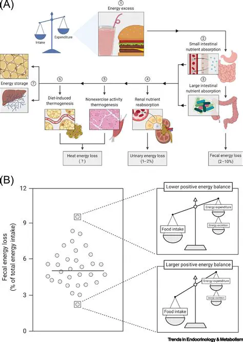 Energy loss through excretion