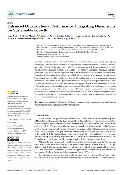 Enhanced organizational performance