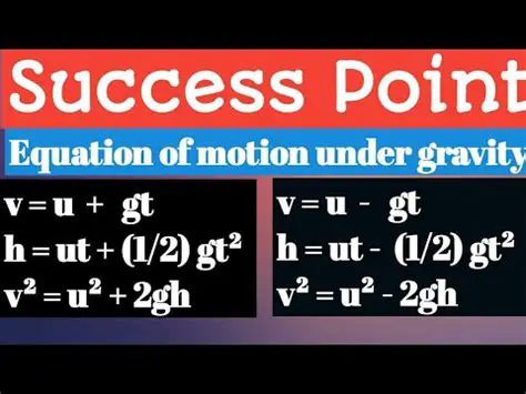 Equation of Motion Under Gravity