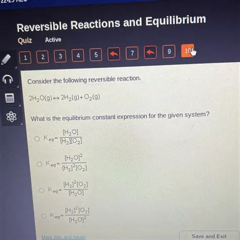 Equilibrium Constant Expression for the Given System