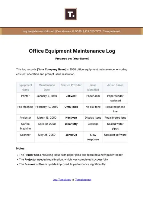 Equipment Maintenance Fees