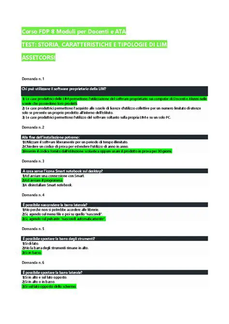 Esempi di Domande e Risposte