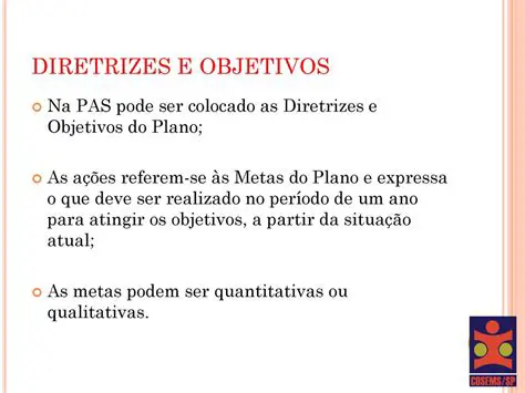 Estabelece diretrizes e objetivos