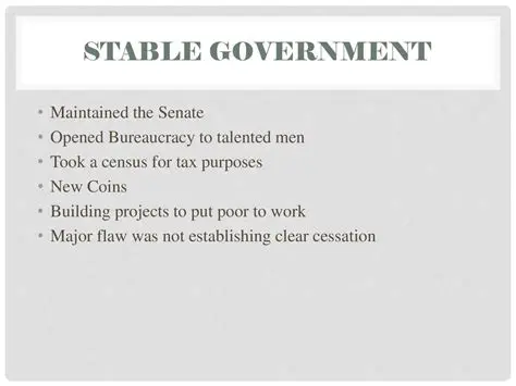 Establishing a Stable Government