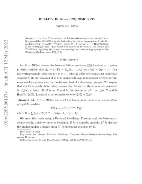 Establishing the duality between cohomology and homology