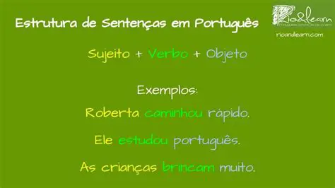 Estrutura da Ordem das Palavras