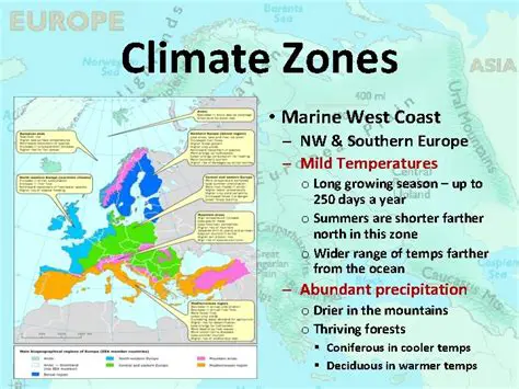 European Countries with Marine West Coast Climate