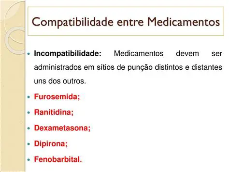 Evaluando a compatibilidade de medicamentos