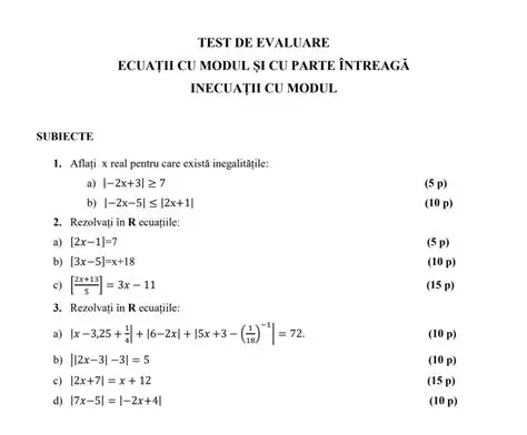Evaluarea Expresiilor Matematice