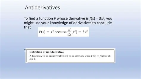 Evaluating the Antiderivative
