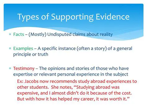 Evidence Supporting Statement A
