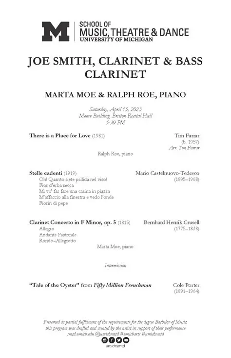 Example Recital Log Table Entry