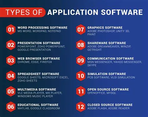 Examples from the Software Titles Page