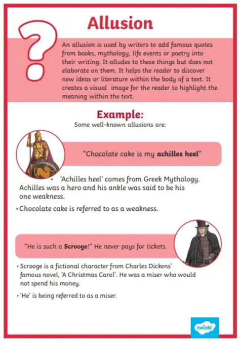 Examples of Allusions in Literature