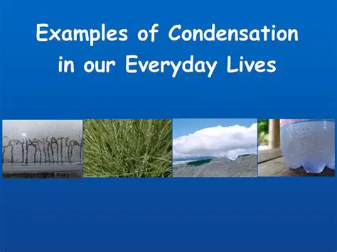 Examples of Condensation in Everyday Life