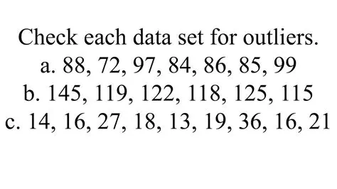 Examples of Datasets with Outliers
