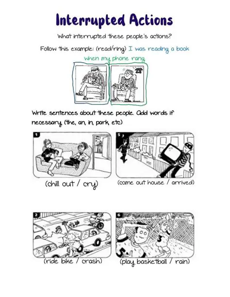 Examples of Interrupted Actions