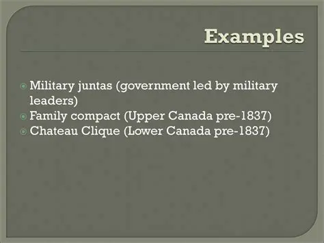 Examples of Military Juntas