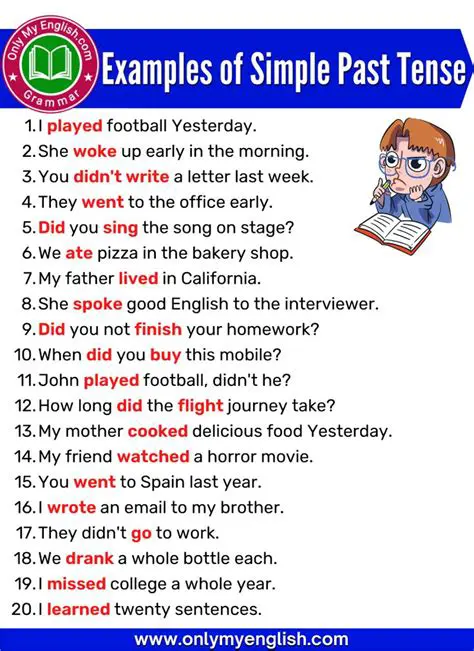 Examples of Past Simple Tense