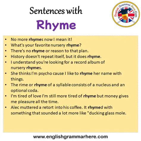 Examples of Rhyming Phrases