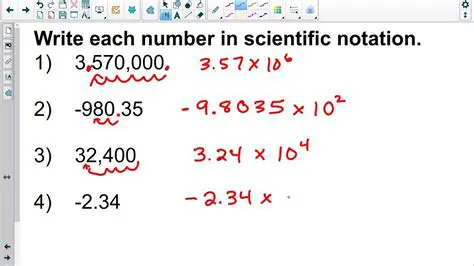 Examples of Writing Numbers in Scientific Notation