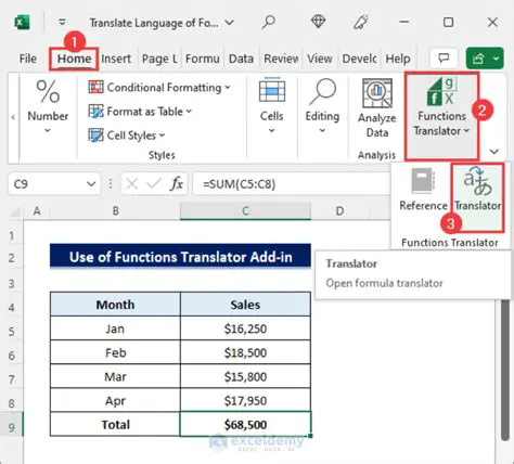Excel Formula to Translate Text into Target Language