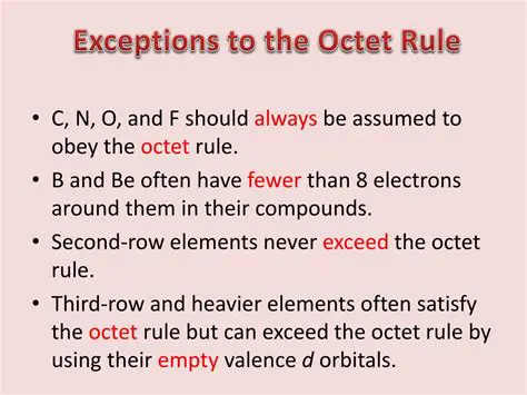 Exceptions to the Octet Rule