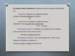 Exemple de predicat verbal