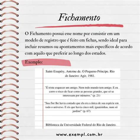 Exemplo de Fichamento Explicativo