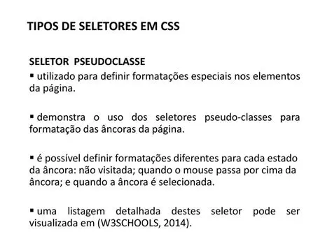 Exemplo de Seletores de Tipo