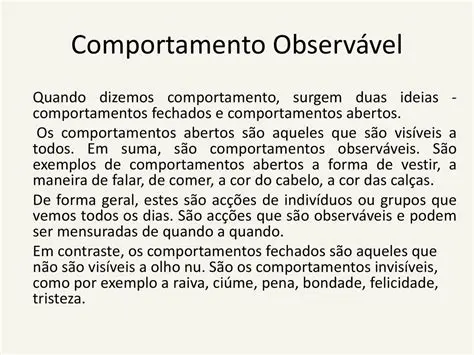 Exemplos de comportamentos do Id