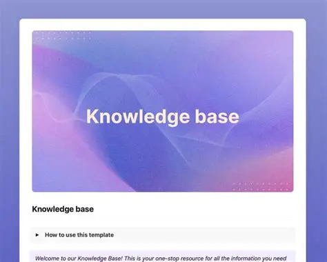Expansion of the knowledge base