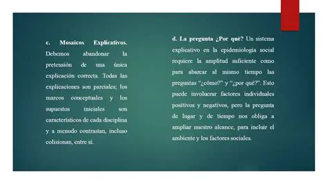 Explicaciones conceptuales