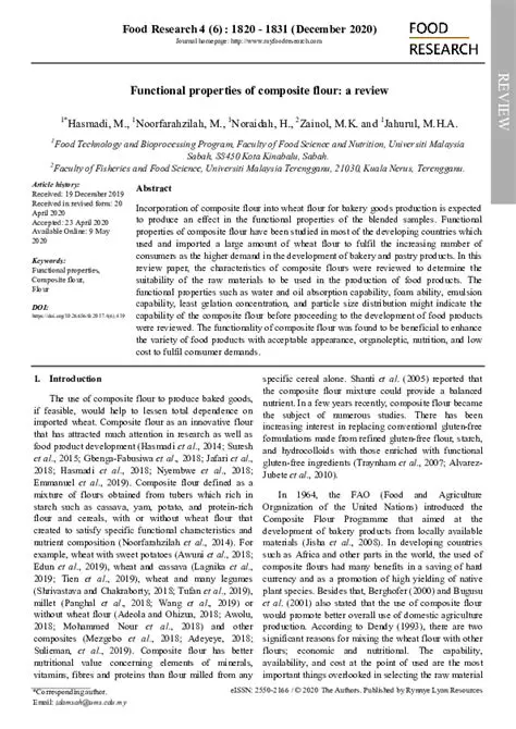 Exploring the Potential of Composite Flour for Delicious and Quality Egg Roll